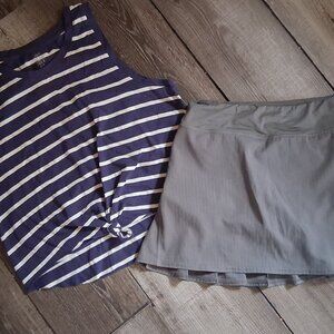 lululemon athletica  SKORT Size 6 Olive w/ Free Top Small